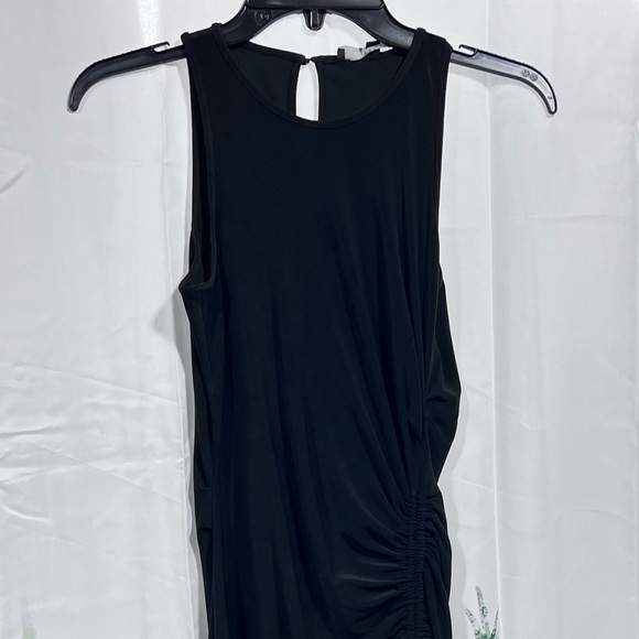 asymmetrical leather dress Avenue N°29 Eco Leather Asymmetrical Mini Dress With Ruffle main image 0